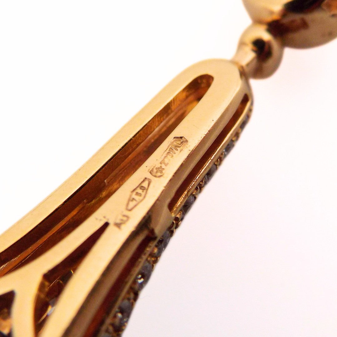 Bulgari 18K Multi-Gem Diamond Tassel Necklace