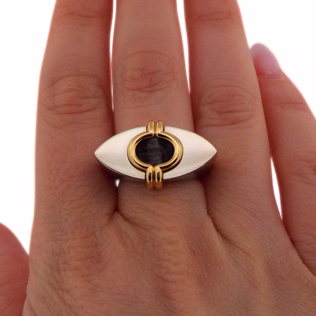 Bulgari 18K Platinum Cameo Ring