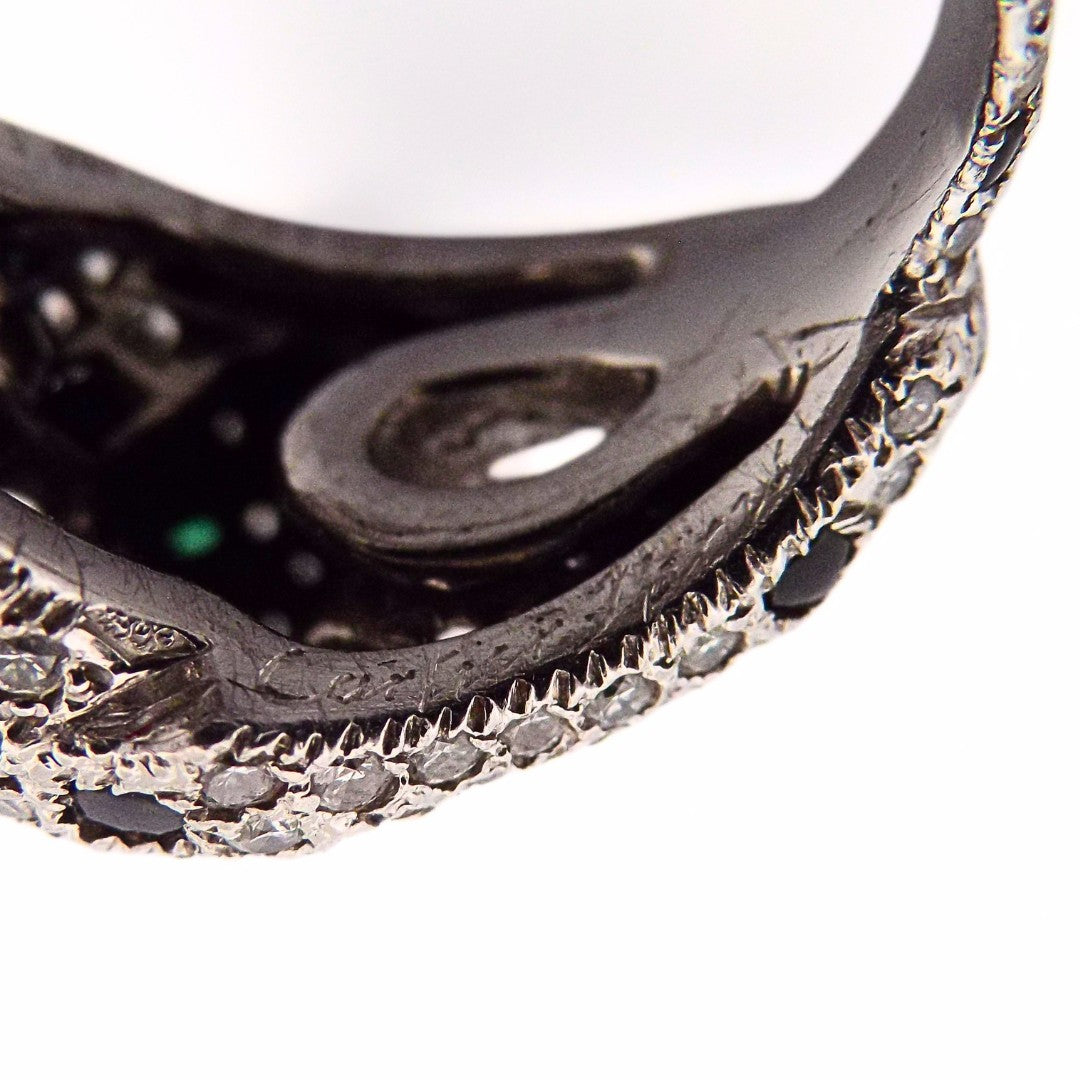 Cartier 18K Onyx Emerald Panthère de Cartier Ring