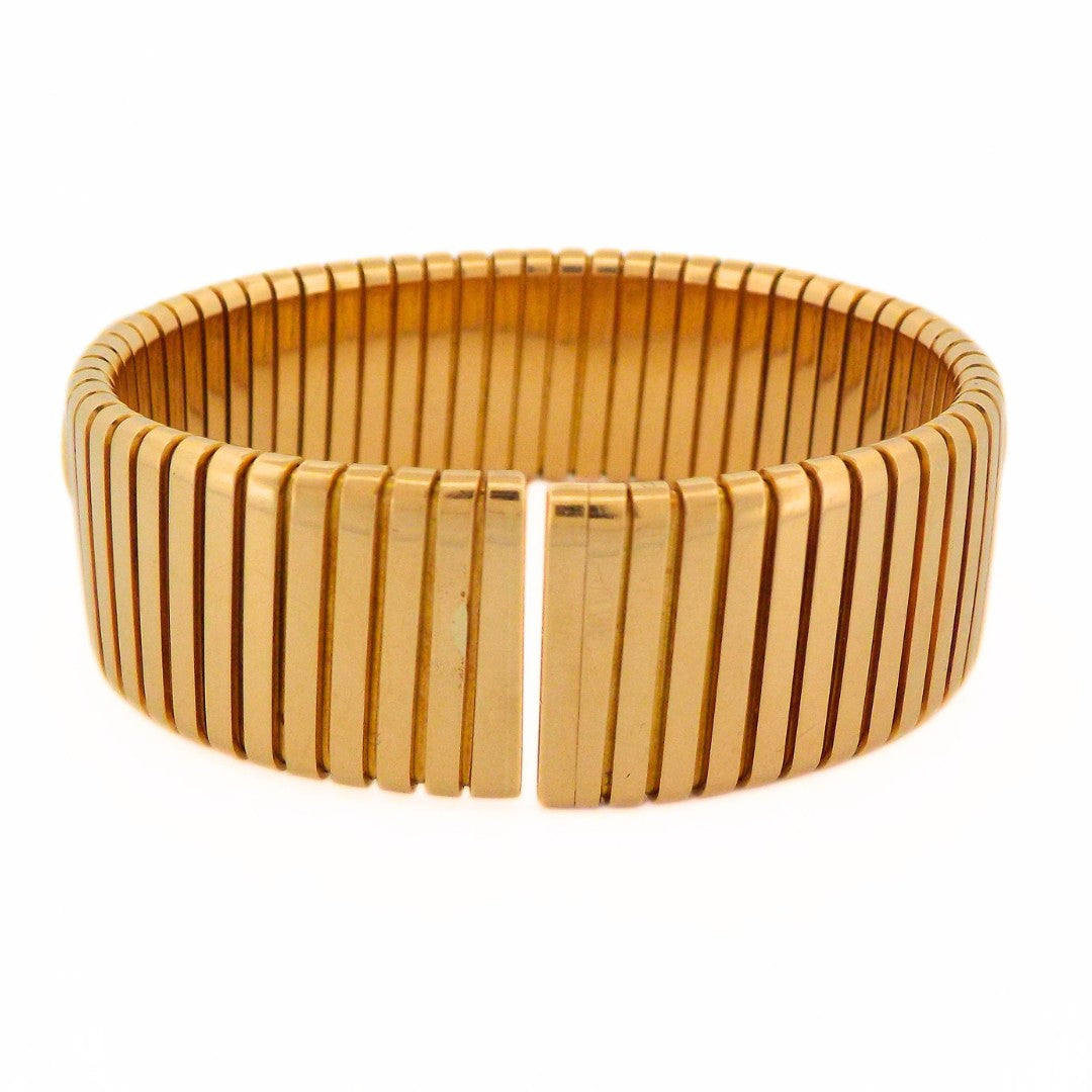 Bulgari 18K Tubogas Triple Monete Bracelet