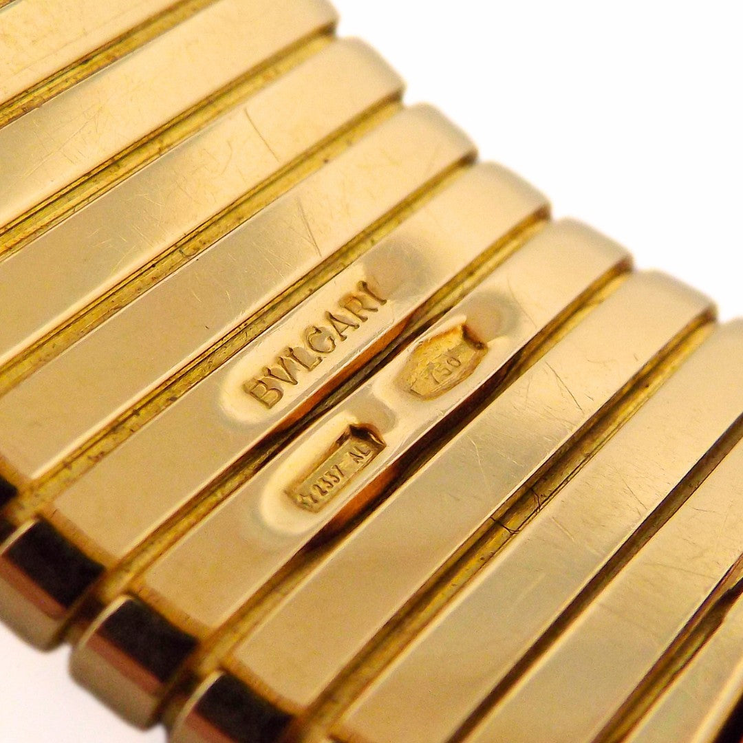 Bulgari 18K Tubogas Triple Monete Bracelet