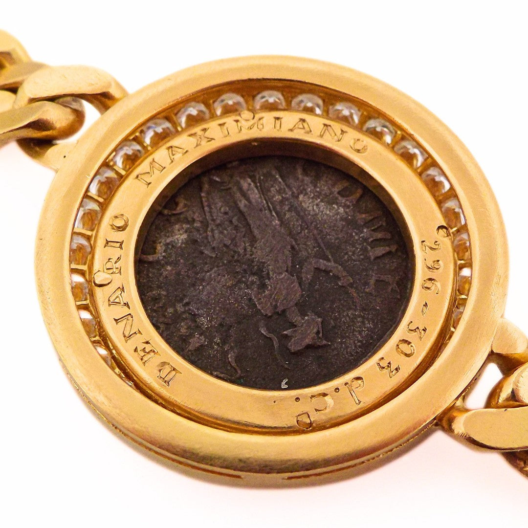 Bulgari 18K Diamond 'Monete' 7-Coin Chain Necklace