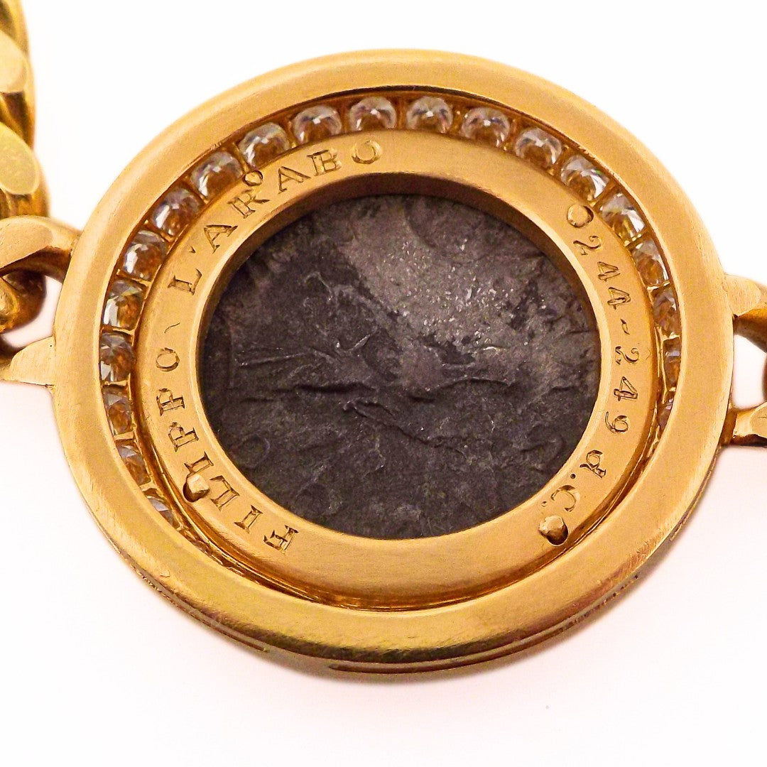 Bulgari 18K Diamond 'Monete' 7-Coin Chain Necklace
