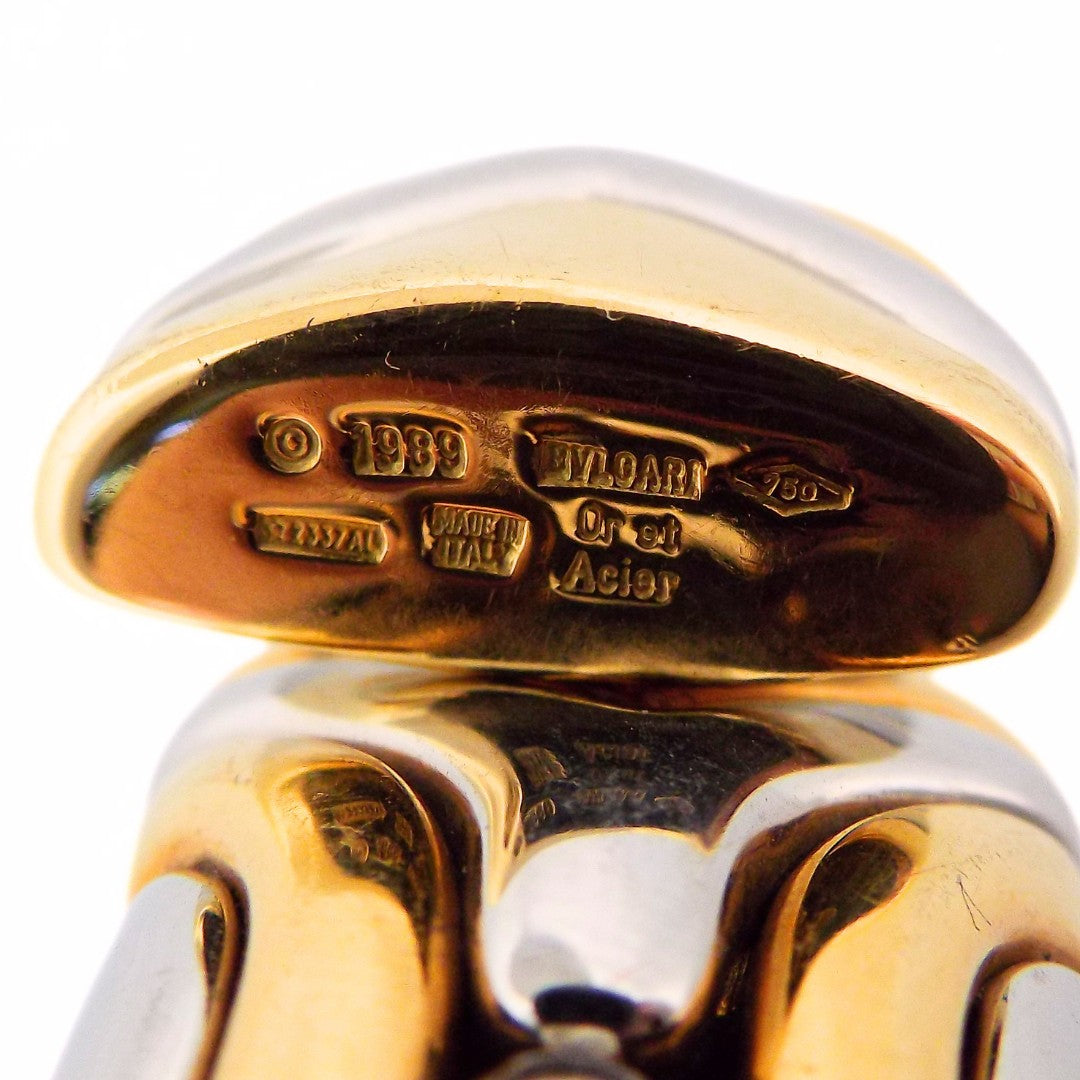 Bulgari 'Alveare' 18K Gold Steel Bracelet