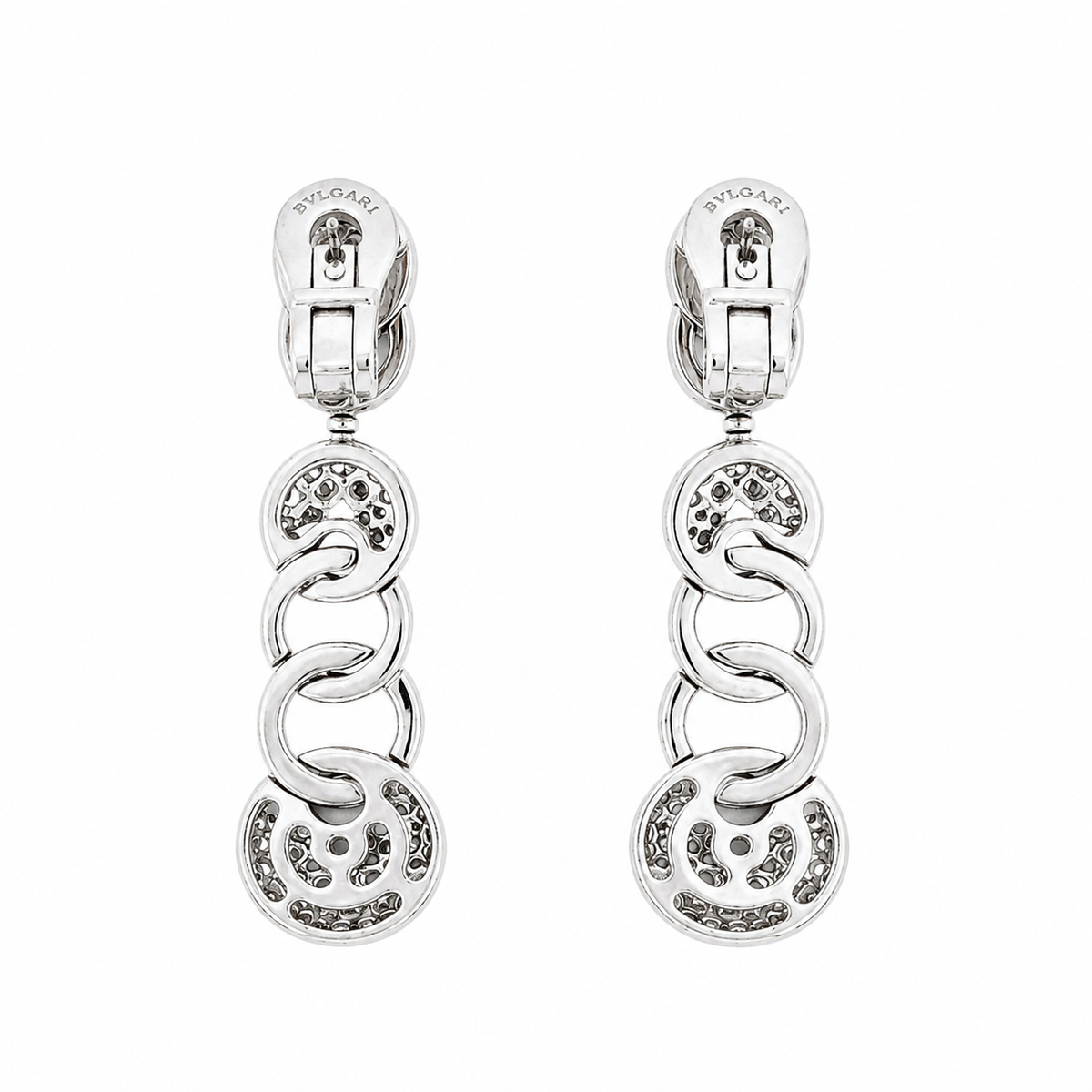 Bulgari 18K Diamond 'Cerchi' Earrings