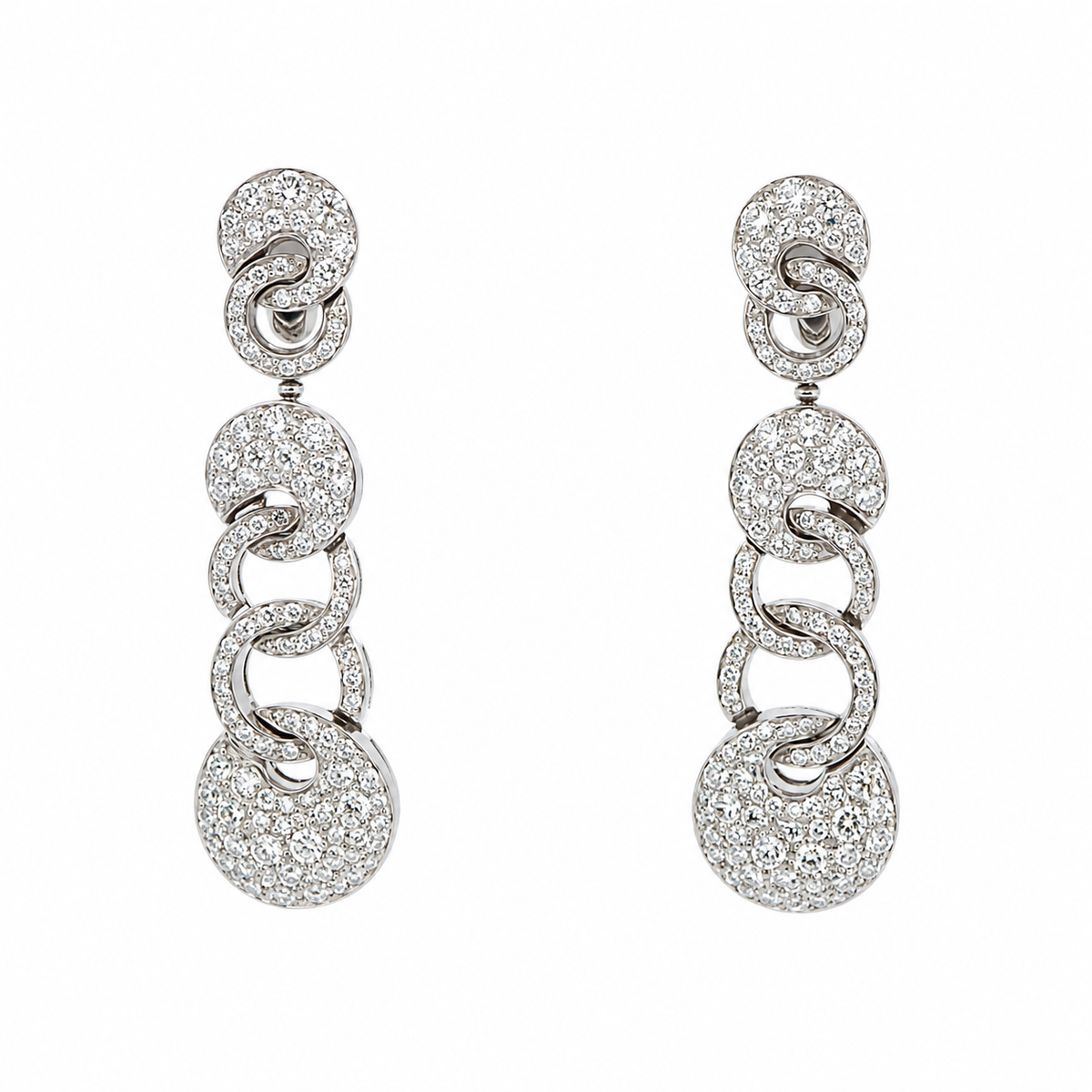 Bulgari 18K Diamond 'Cerchi' Earrings