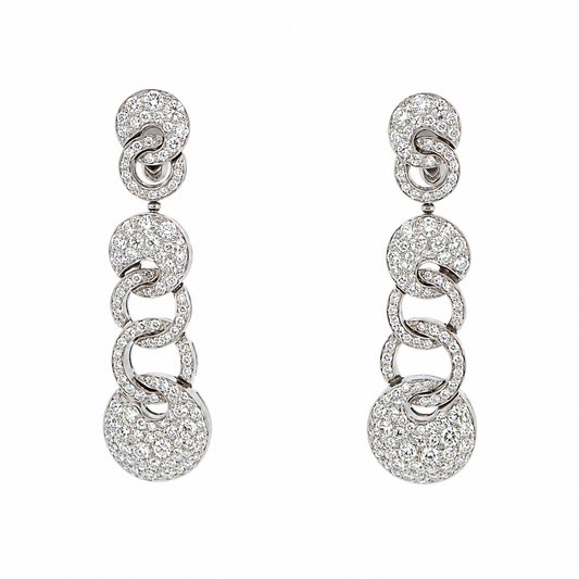 Bulgari 18K Diamond 'Cerchi' Earrings