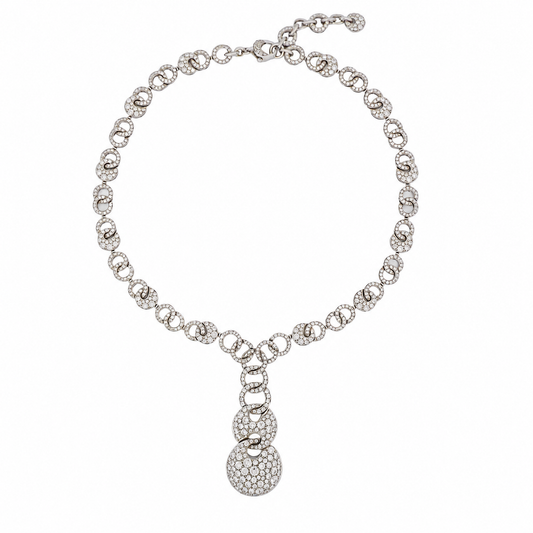 Bulgari 18K Diamond 'Cerchi' Necklace