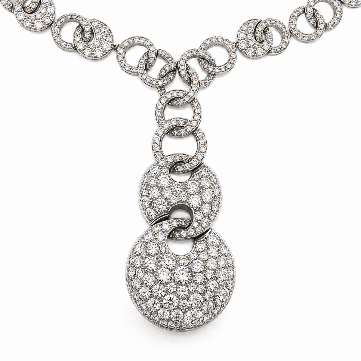 Bulgari 18K Diamond 'Cerchi' Necklace