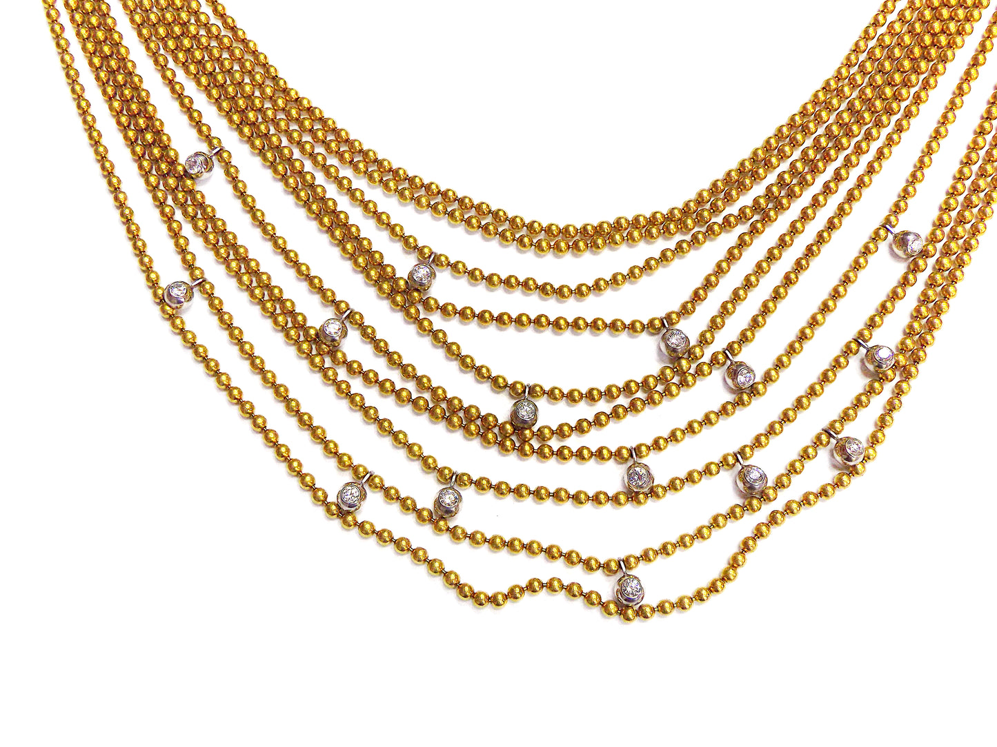 Cartier Draperie Gold Diamond Necklace