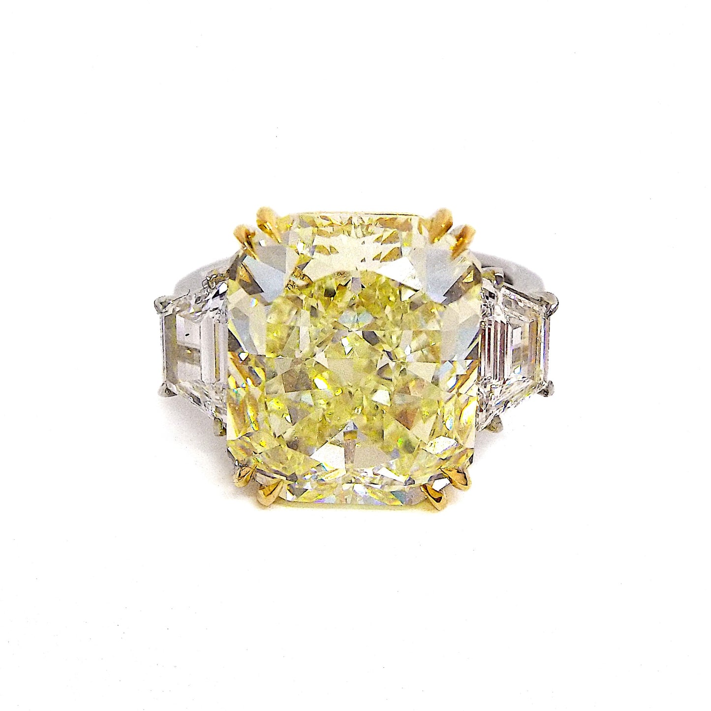 10.42ct Fancy Yellow Diamond Ring