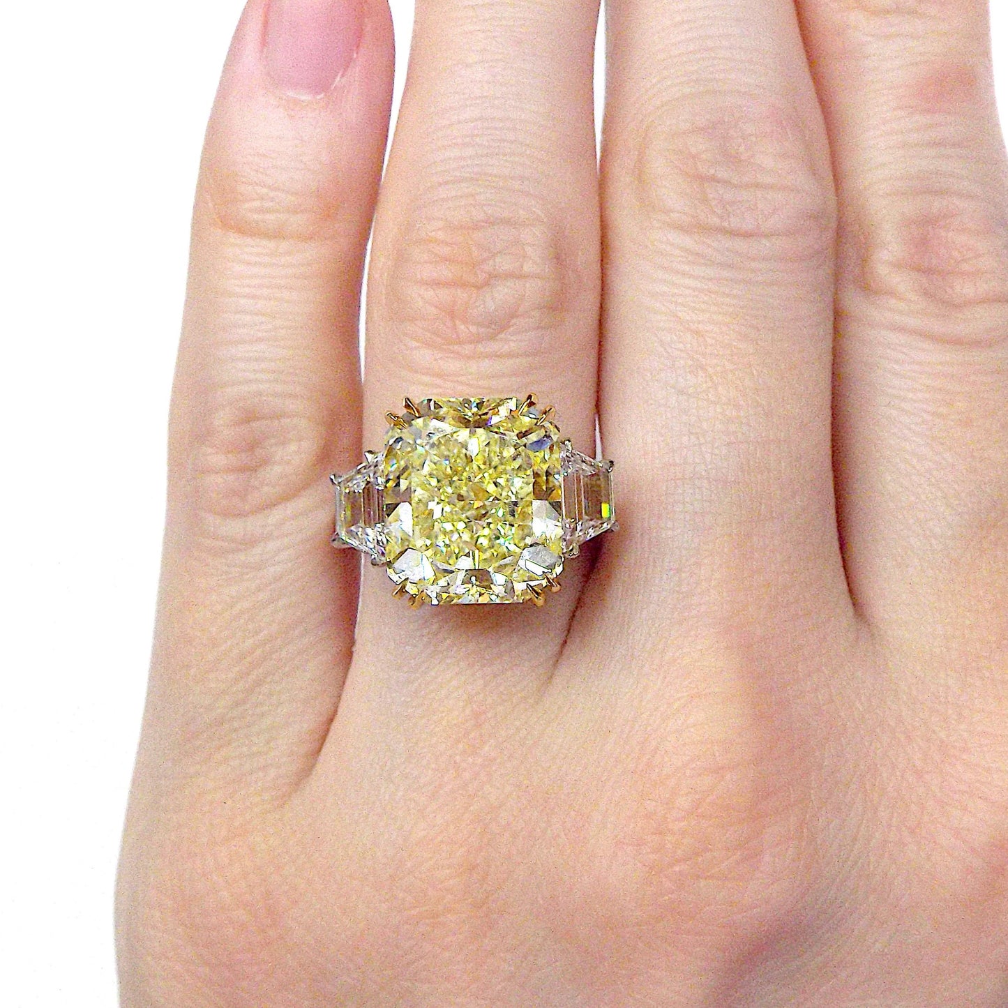 10.42ct Fancy Yellow Diamond Ring