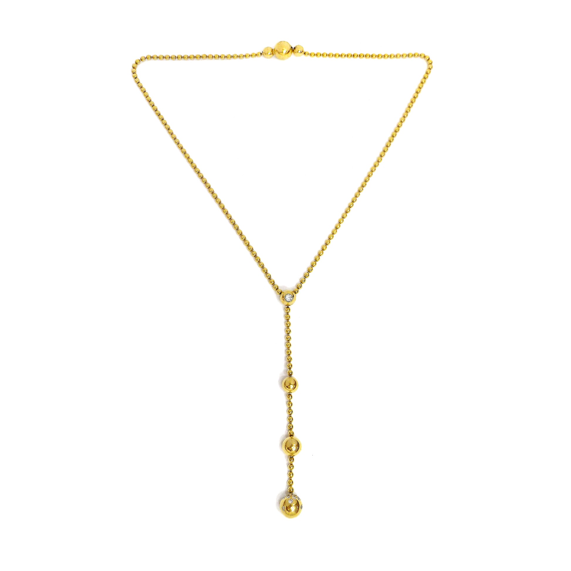 Cartier Yellow Gold Diamond 'Draperie De Decollete' Lariat
