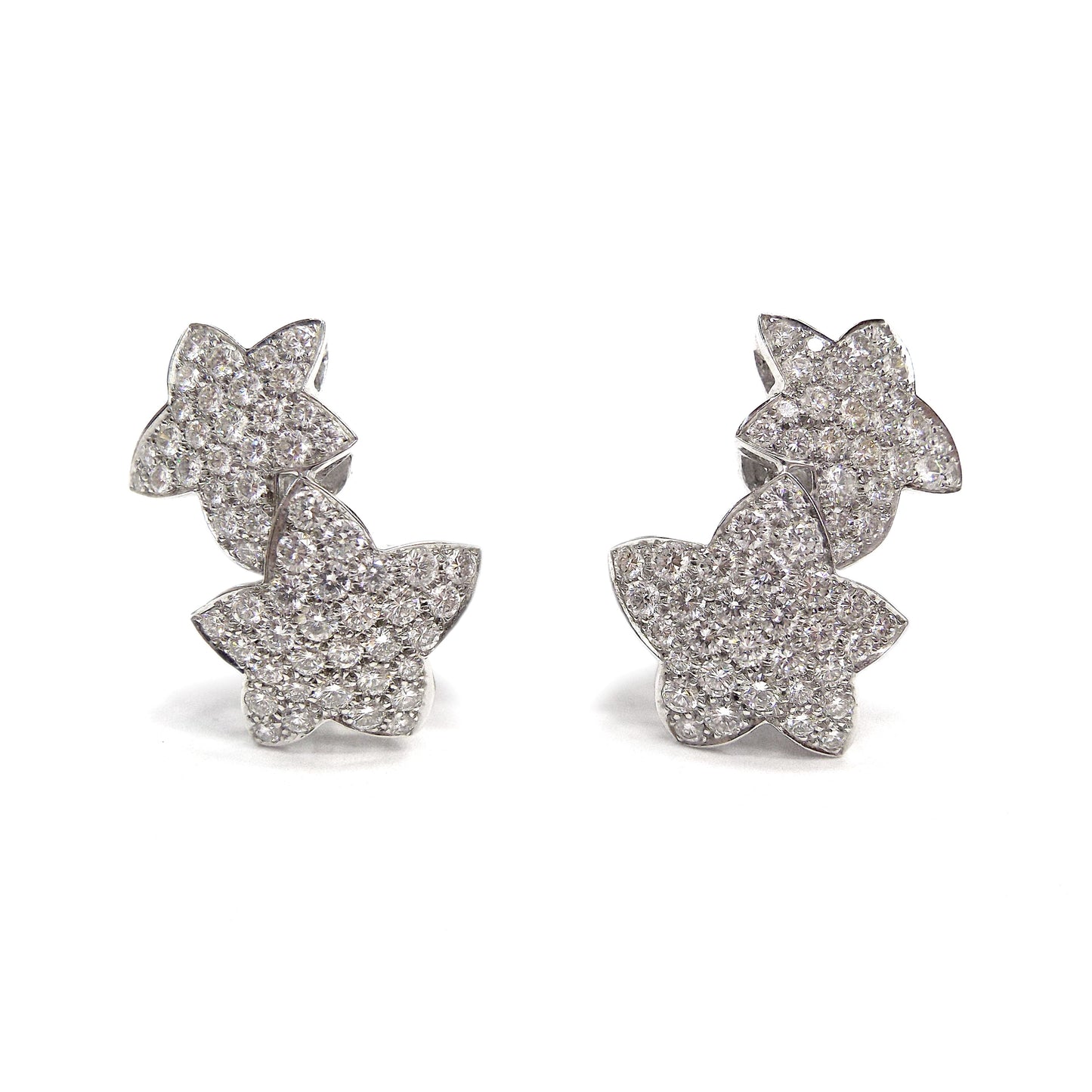 Van Cleef & Arpels Star Gold Diamond Earclips