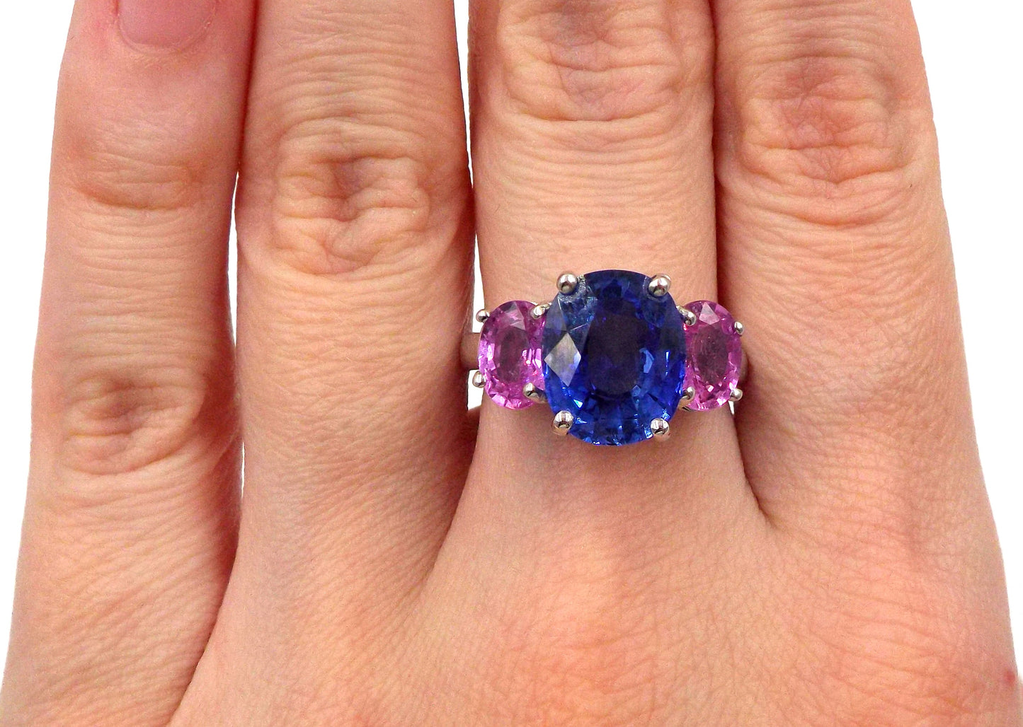 Sapphire and Pink Sapphire Ring