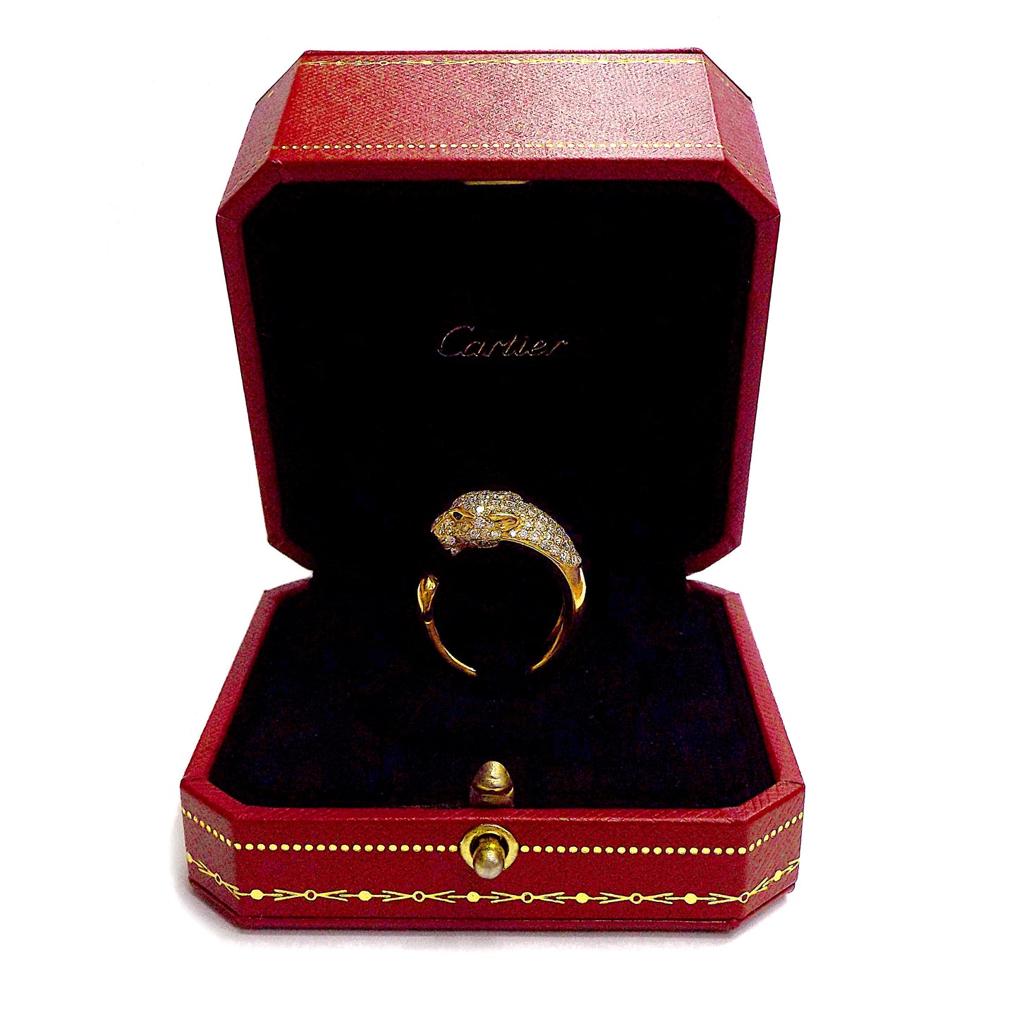 Cartier Panthere 18K Yellow Gold Diamond Ring