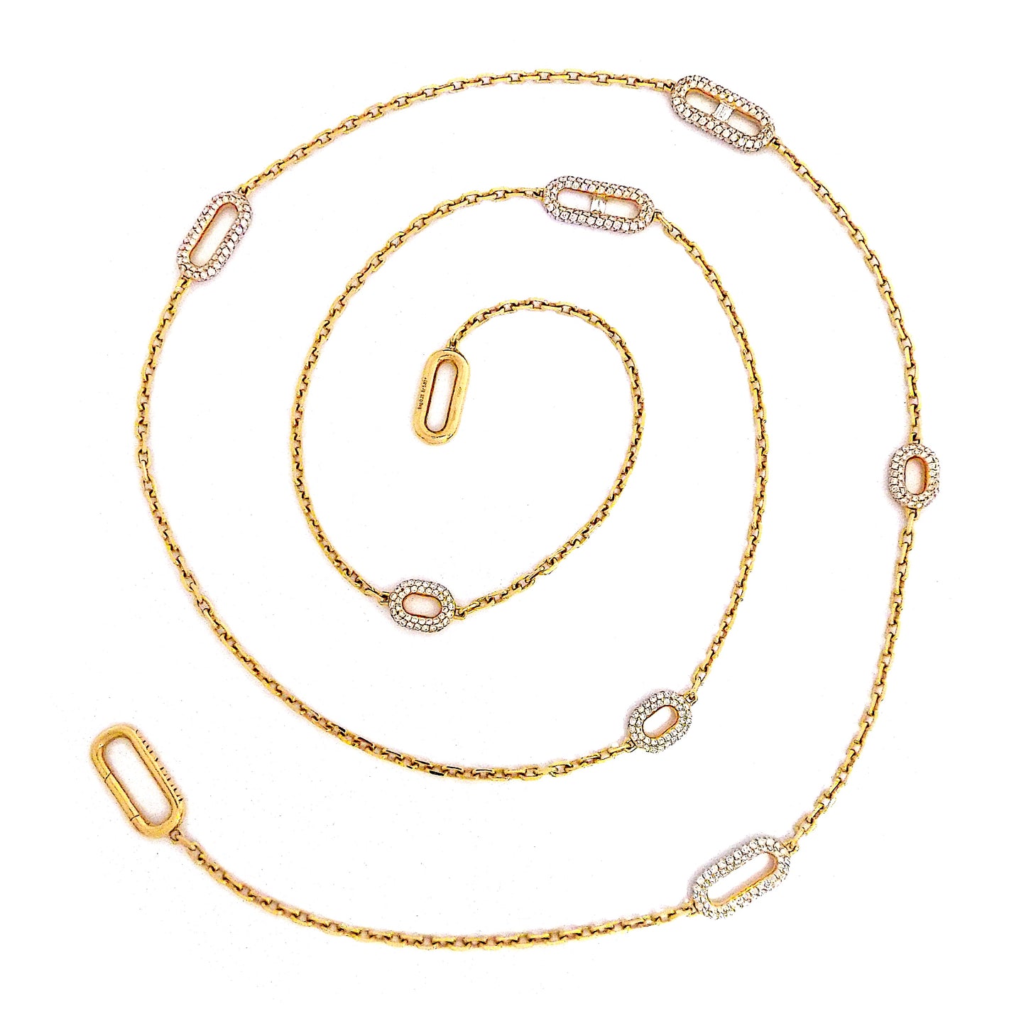 Crivelli 18K Gold Diamond Long Chain Necklace