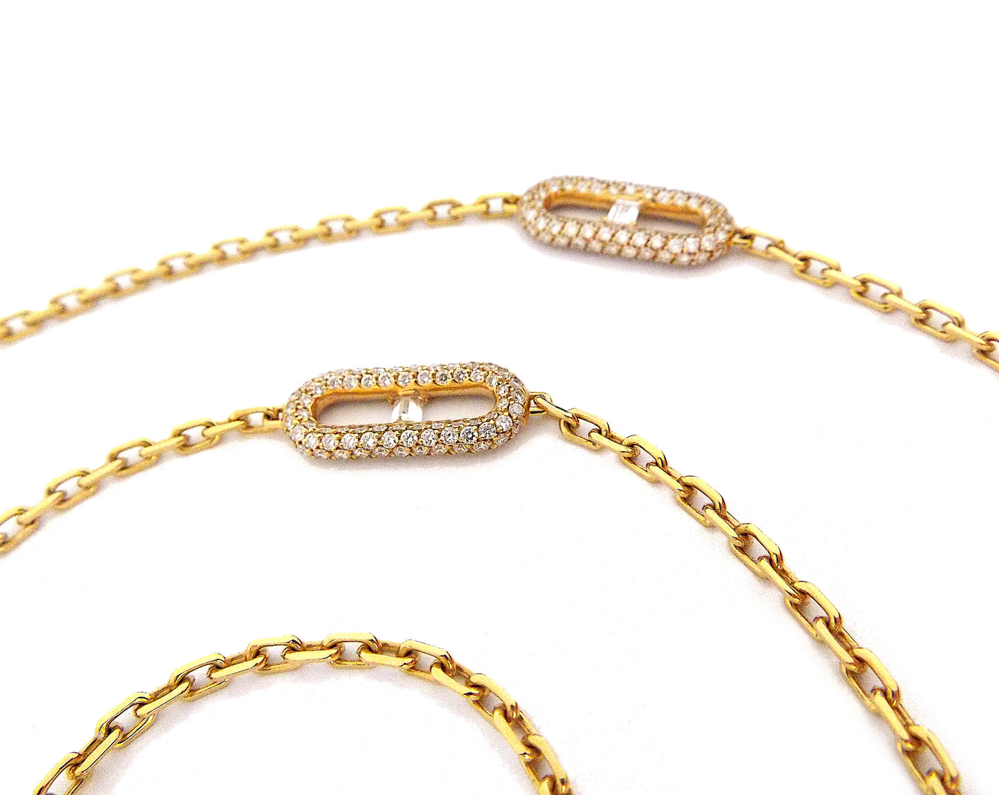 Crivelli 18K Gold Diamond Long Chain Necklace