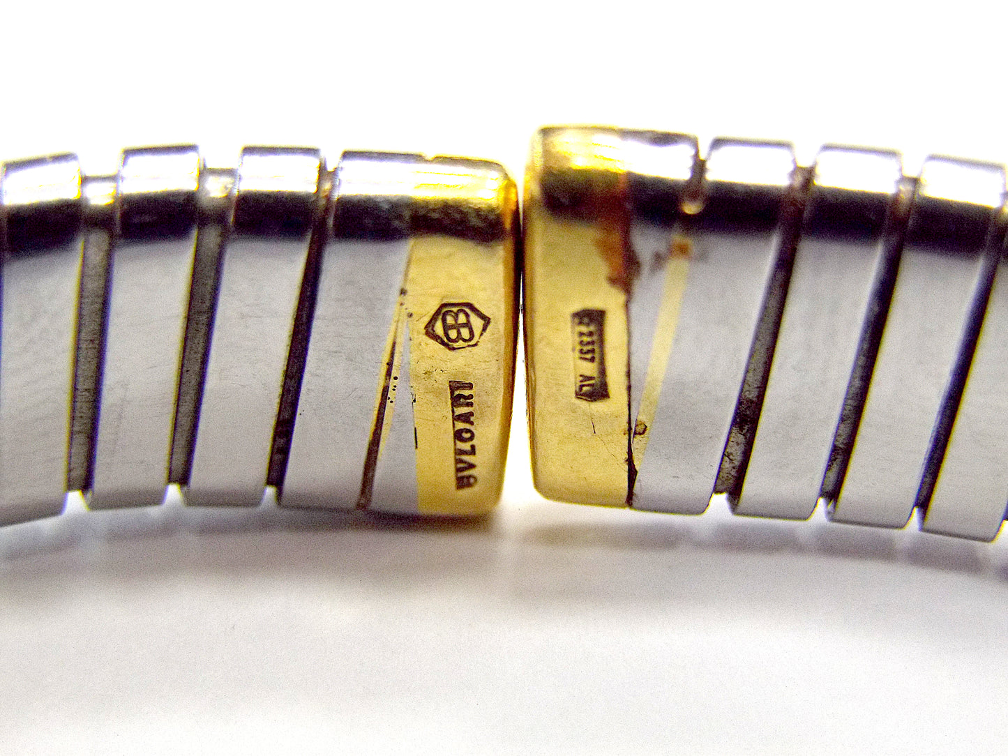 Bulgari Tubogas Bracelet Steel and Gold