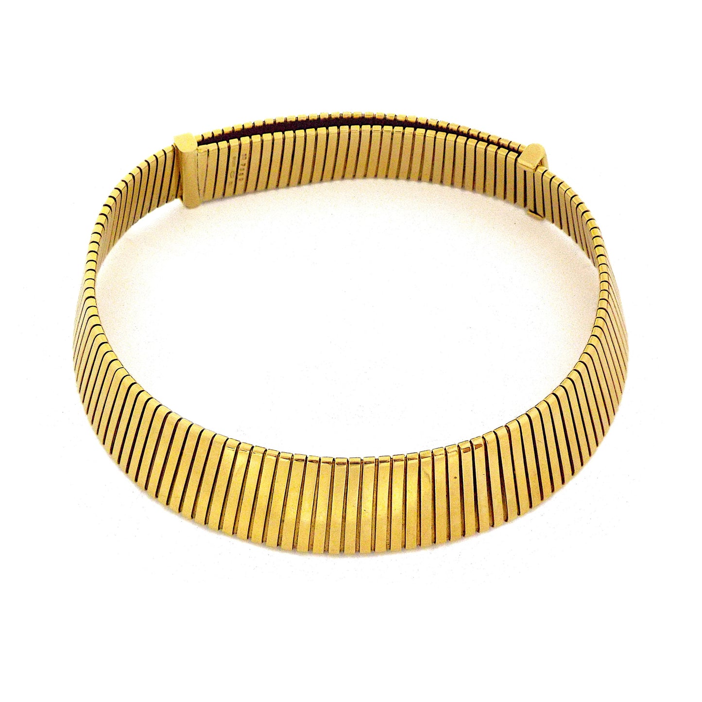 Bvlgari Tubogas 18K Yellow Gold Choker Necklace