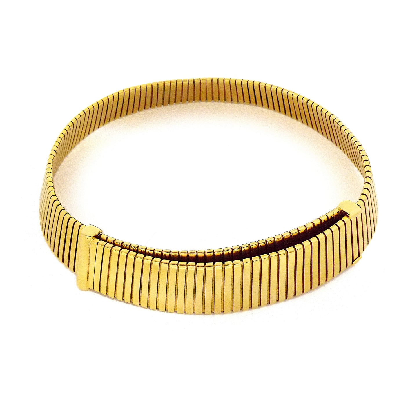 Bvlgari Tubogas 18K Yellow Gold Choker Necklace