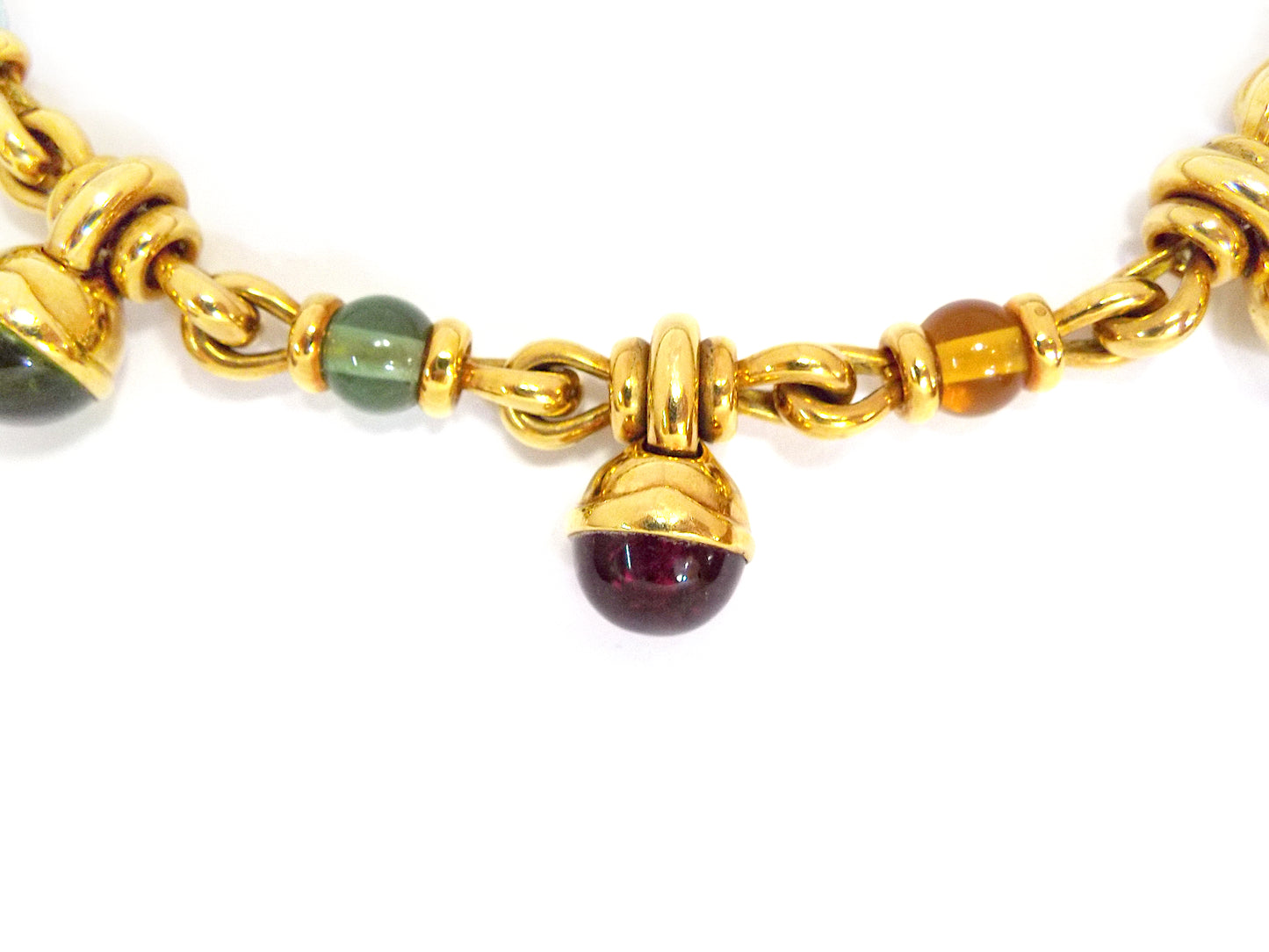 Bvlgari 18K Yellow Gold Multi-Gem Necklace