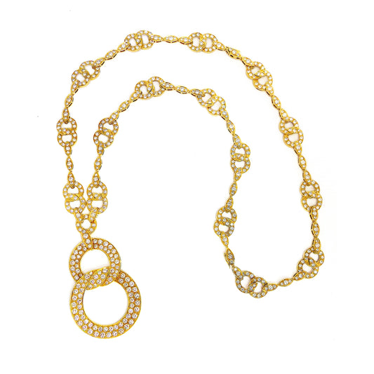 Van Cleef & Arpels 18K Yellow Gold Diamond Necklace