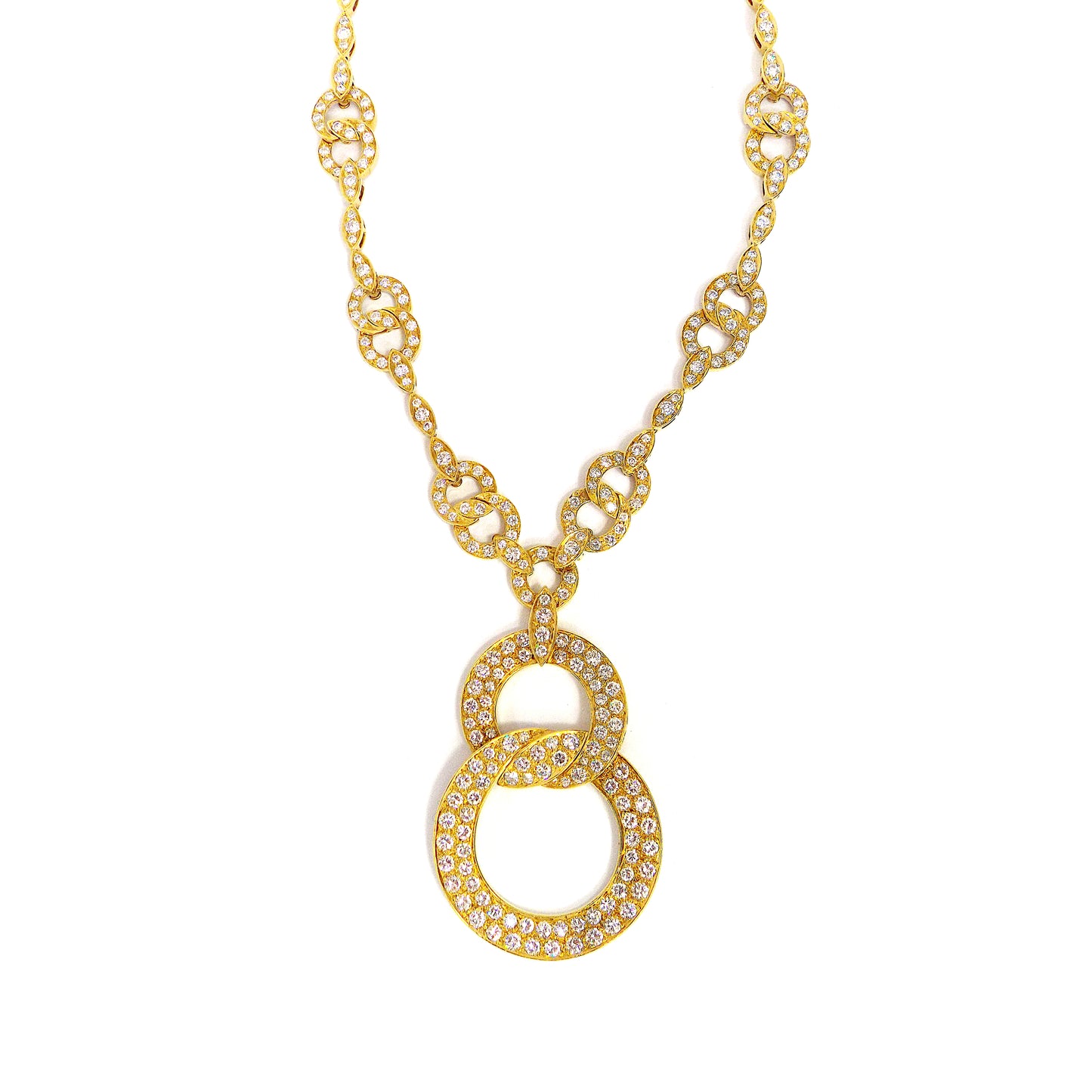 Van Cleef & Arpels 18K Yellow Gold Diamond Necklace