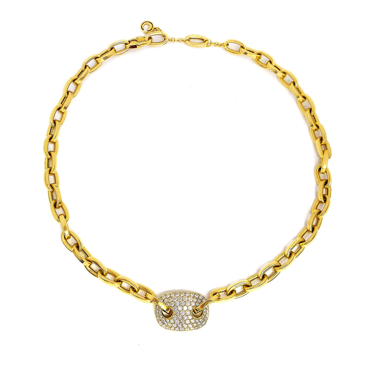 Crivelli 18K Gold Diamond Short Chain Necklace