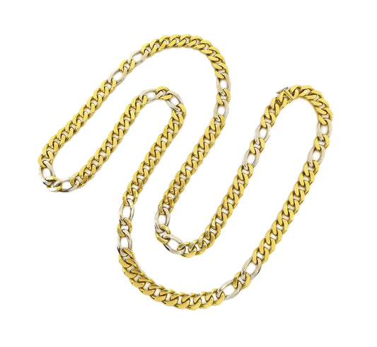 Bulgari 18K Bi-Color Gold Chain Necklace