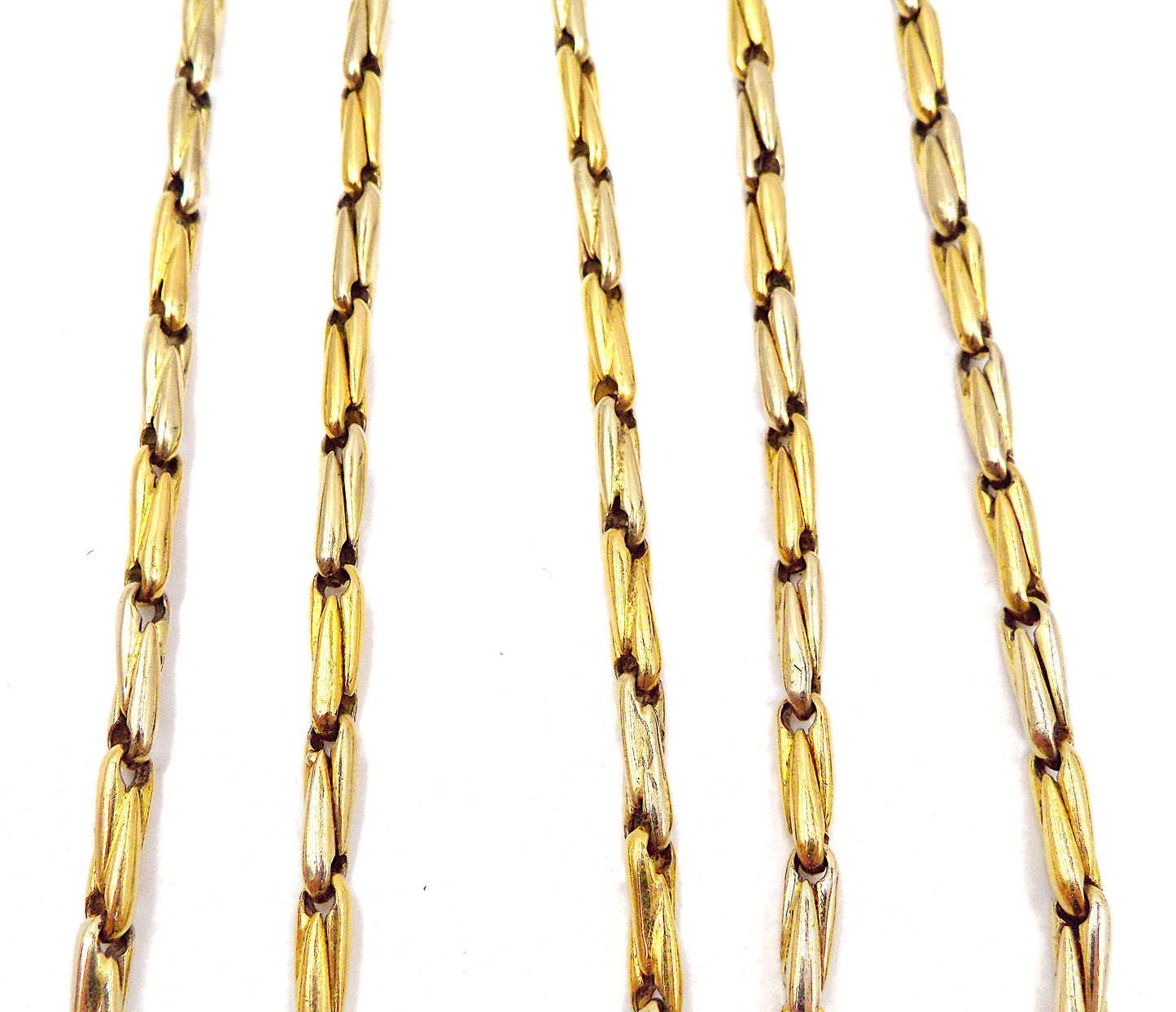 Cartier 18K 3-Color Gold Long Chain Necklace