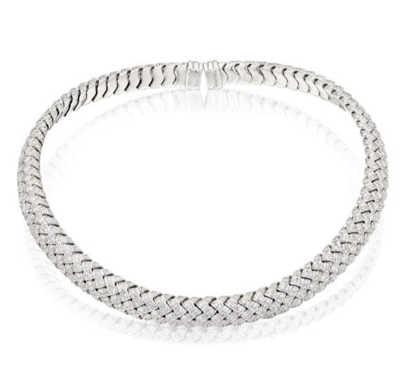 Tiffany & Co. 'Vannerie' Diamond Choker Necklace