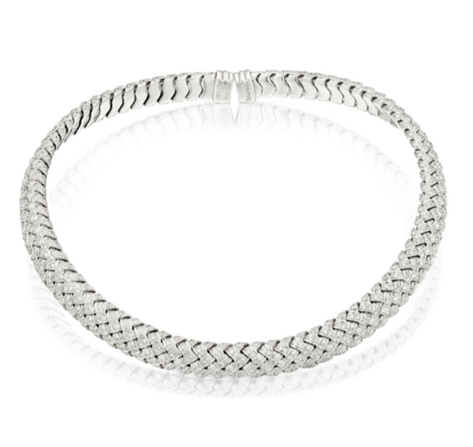Tiffany & Co. 'Vannerie' Diamond Choker Necklace