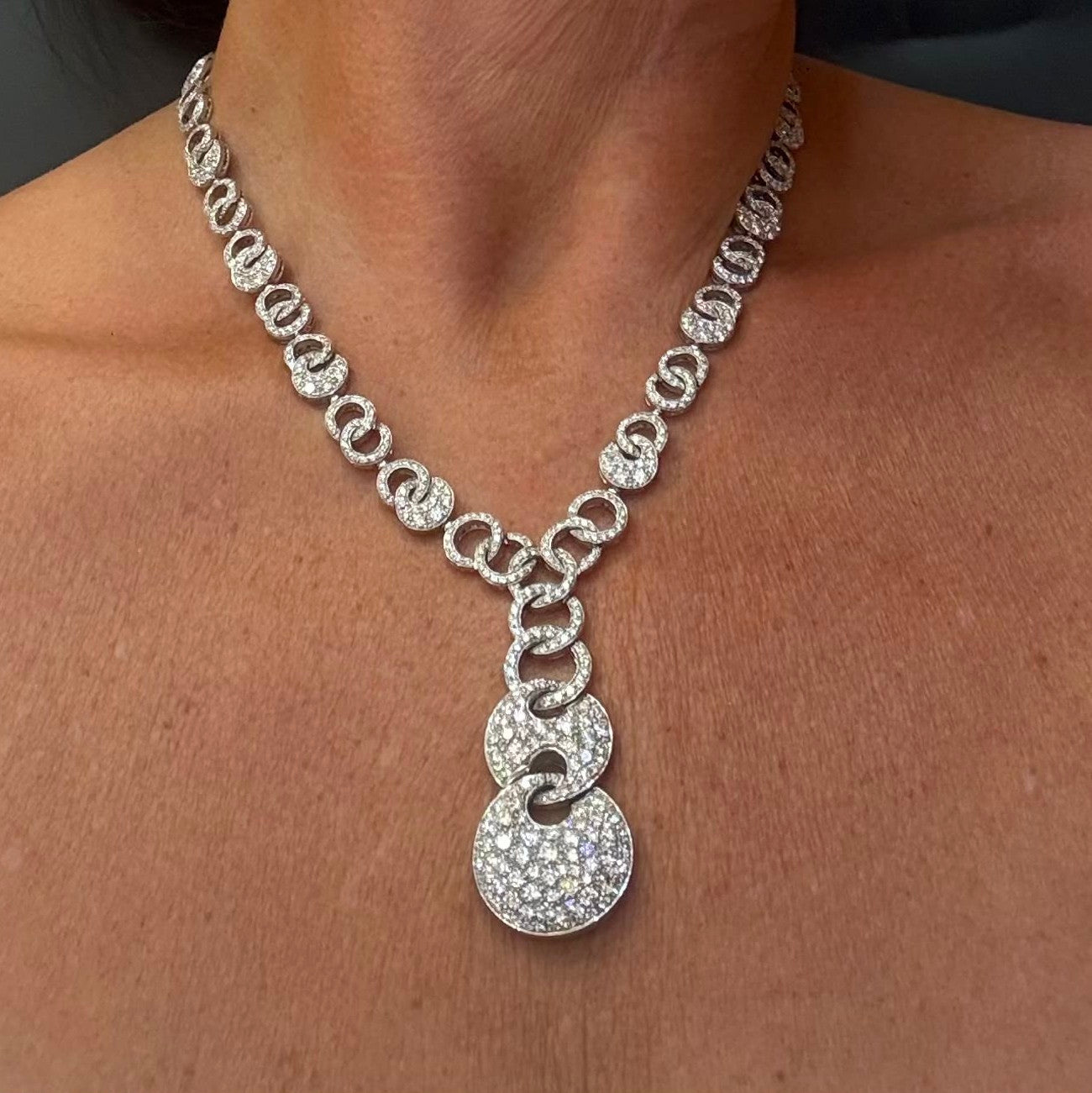 Bulgari 18K Diamond 'Cerchi' Necklace