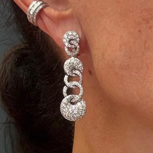 Bulgari 18K Diamond 'Cerchi' Earrings